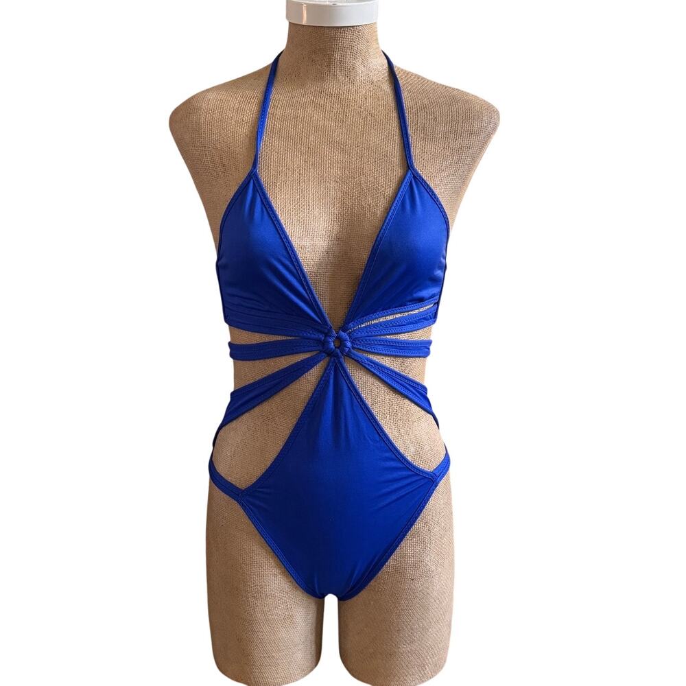 Rosa Cha Brazil One Piece Bathing Swimsuit Monokini Cutouts Medium Anthropologie